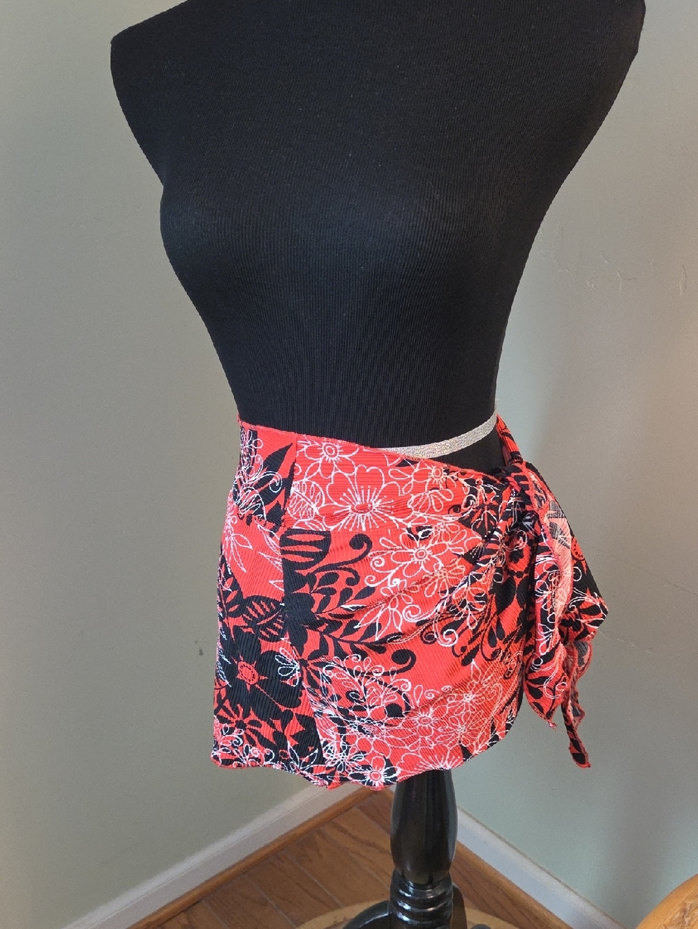 90s Catalina Swim Coverup Tie Skirt